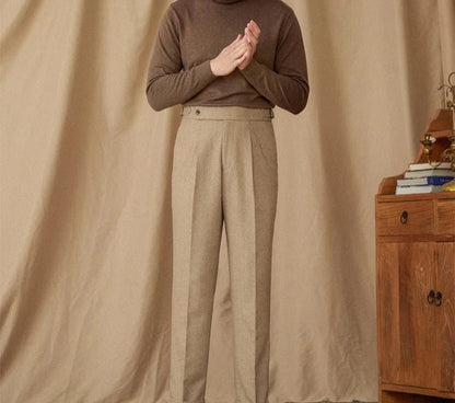Wool winter italian trousers