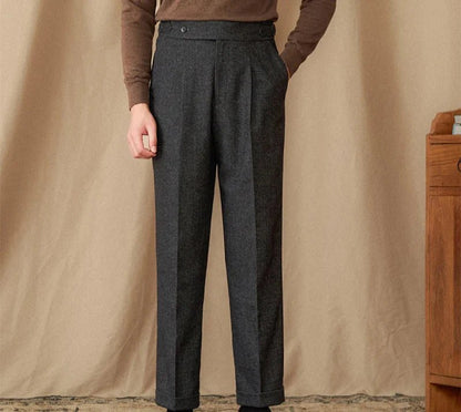 Wool winter italian trousers
